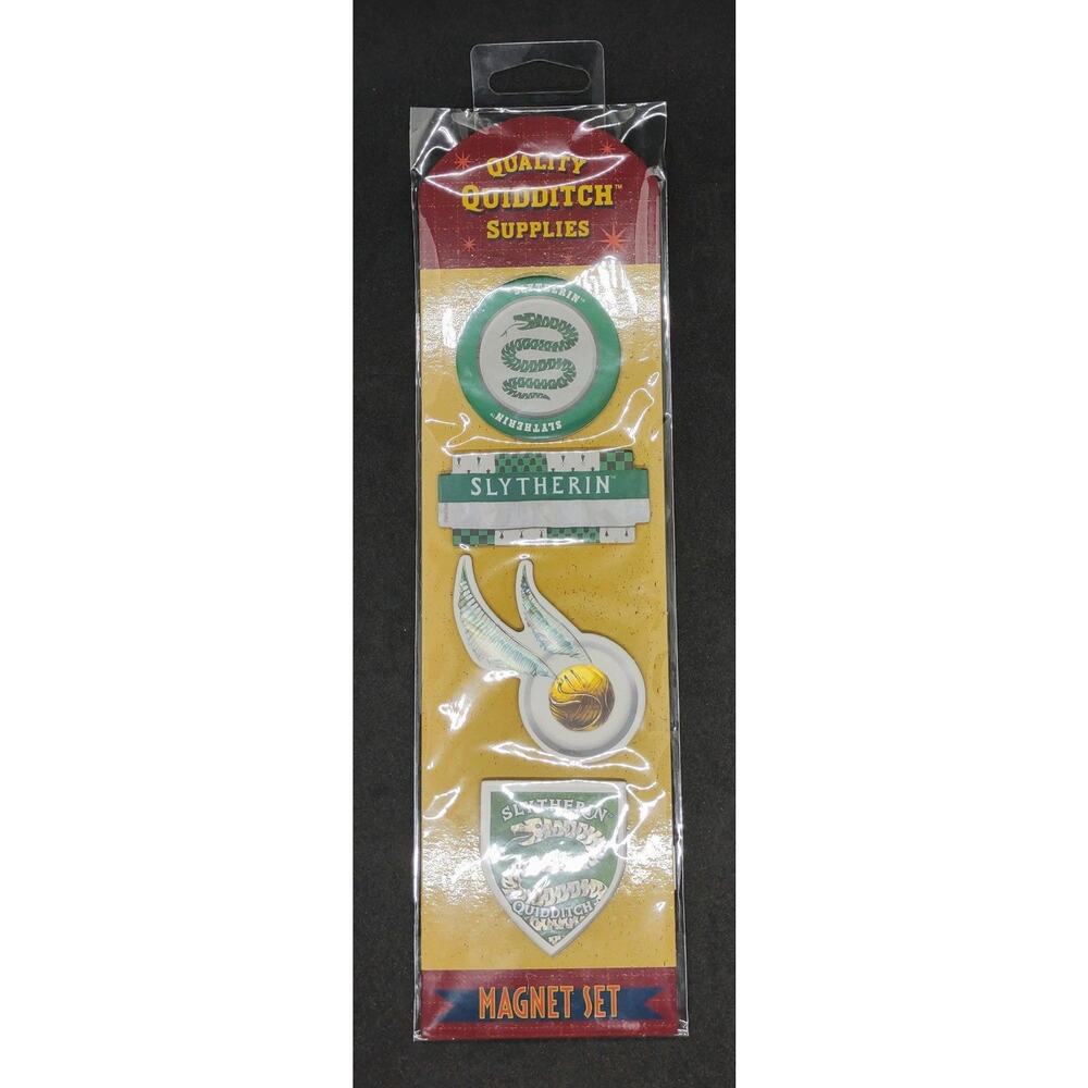 New! Harry Potter Slytherin Quidditch Magnet Set